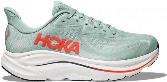 HOKA ONE ONE M CLIFTON 10 SAGE / NEON FLAME