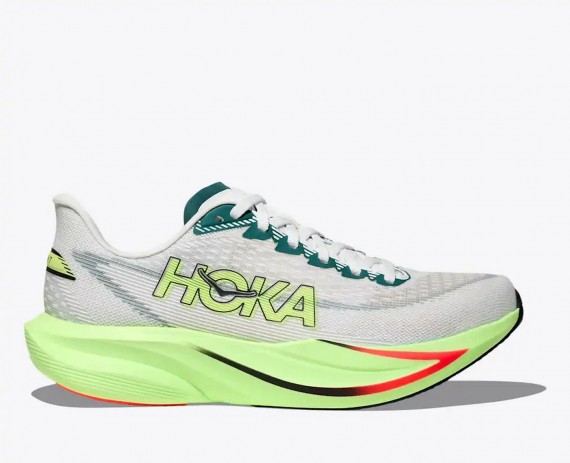 HOKA ONE ONE W MACH 7 FROST / NEON YUZU